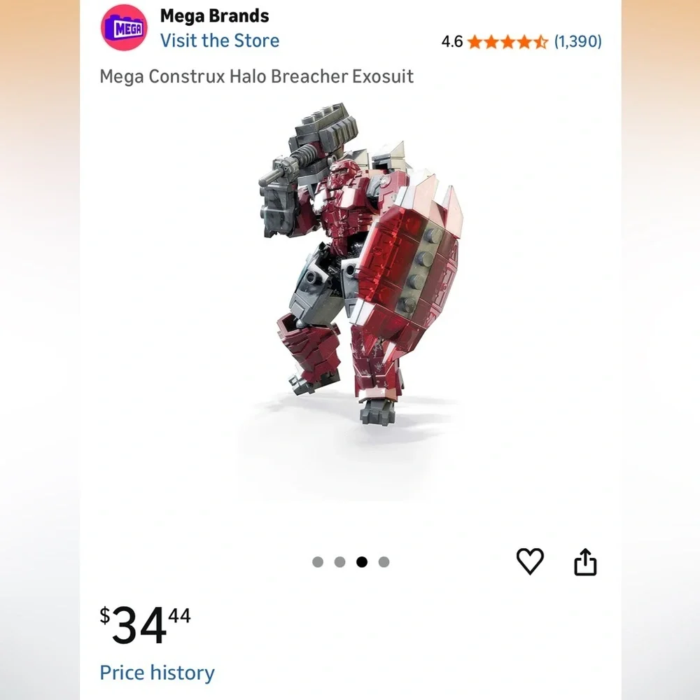 Mega Construx Halo Breacher Exosuit - Red - Picture 3 of 5